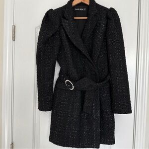 Lavish Alice Black Tweed black blazer dress